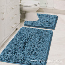 Bathroom Non Slip Chenille Plush Floor Mats